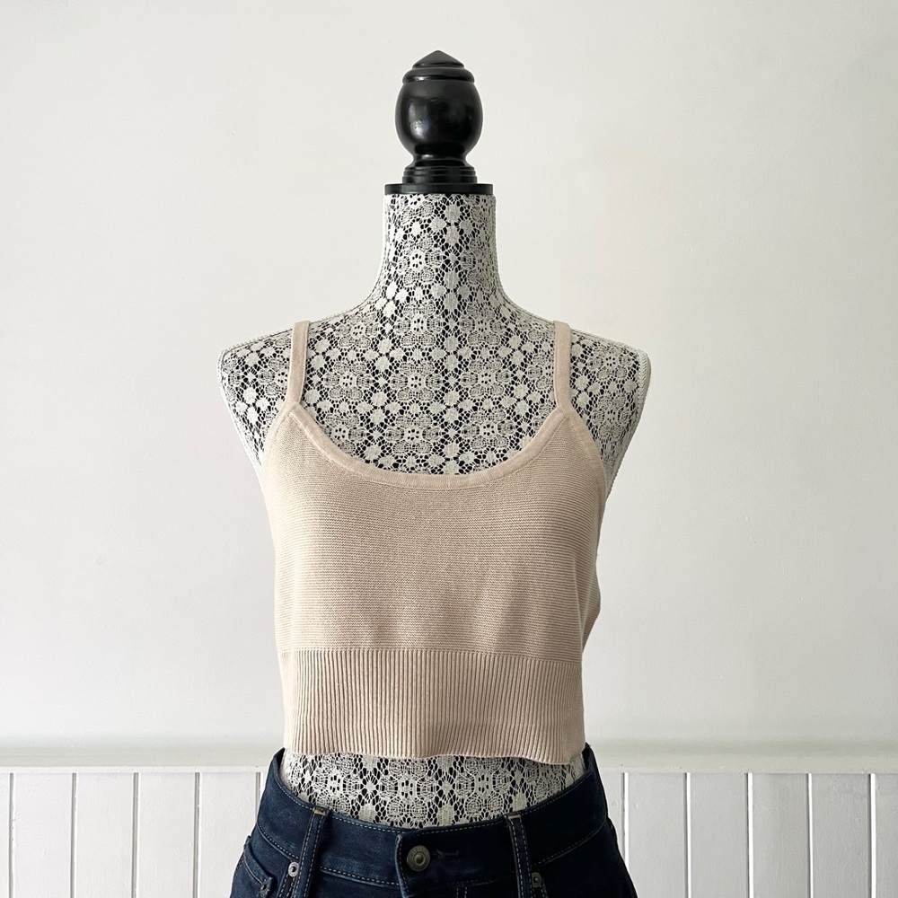 H&M Cropped Knit Tank Top Size XL - Picture 9 of 9